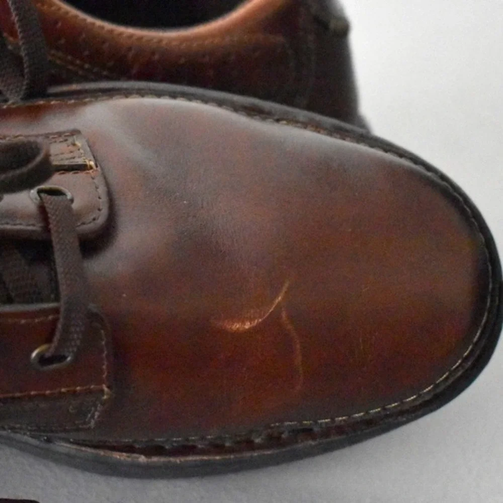 Drew Toledo Oxford Shoes Mens Brown Leather Lace Up‎ Comfort Orthopedic